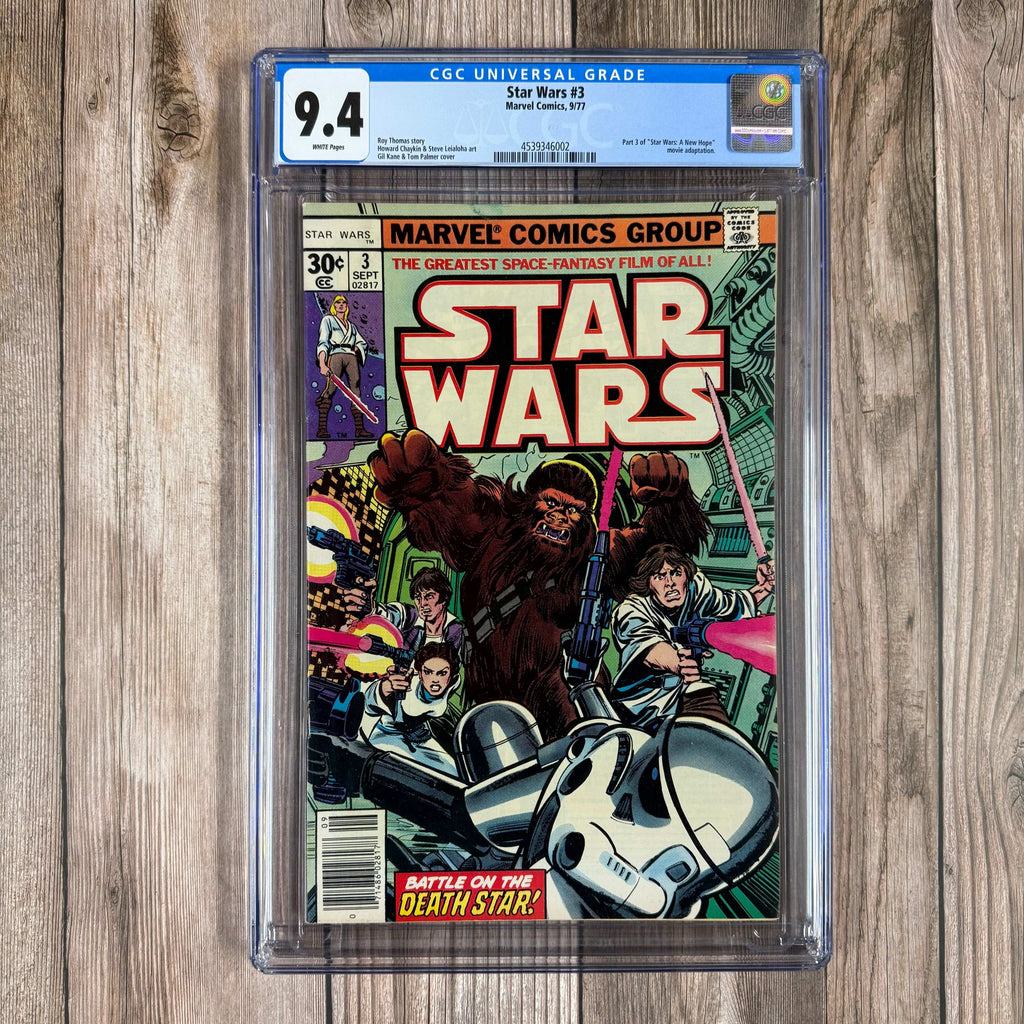 Bry's Comics *B0X1 Star Wars #3 CGC 9.4 WP 1st cover appearance of Han Solo and Chewbacca