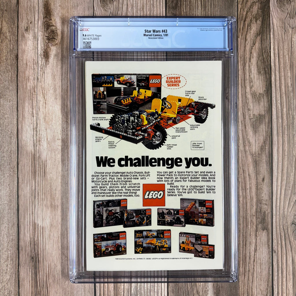 Bry's Comics *B0X1 Star Wars #43 CGC 9.6 WP 1st appearance of Lando Calrissian, 2nd appearance of Boba Fett, 1st appearance of Lobot, NEWSSTAND EDITION