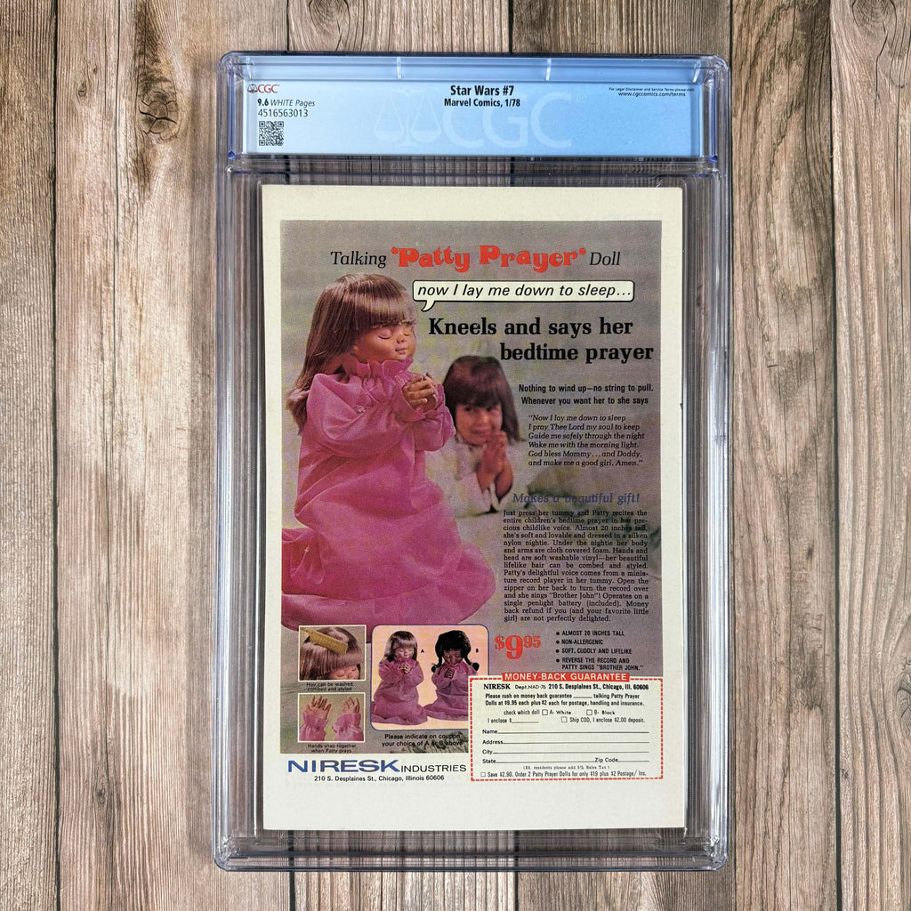 Bry's Comics *B0X1 Star Wars #7 CGC 9.6 WP 1st original Star Wars story in comics, 1st appearance of Crimson Jack