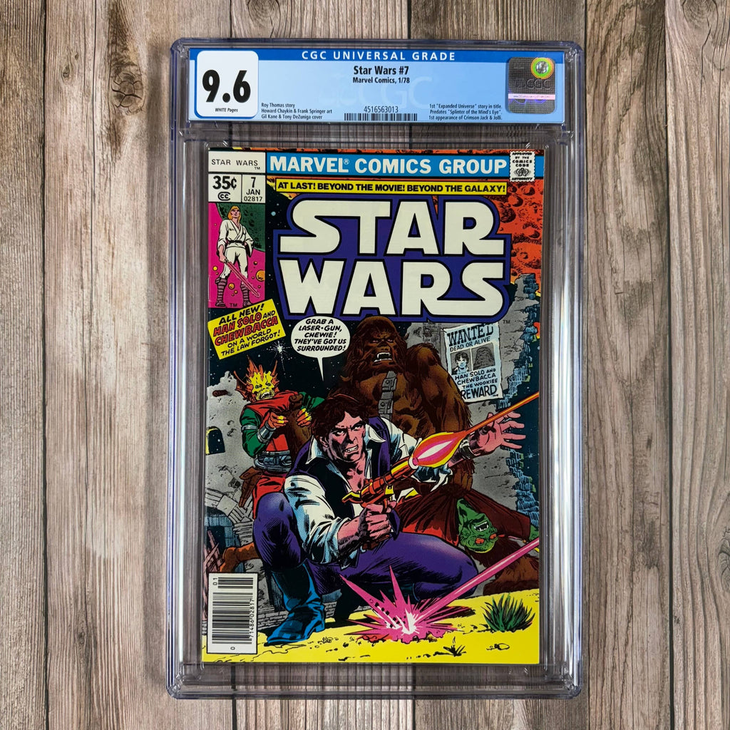 Bry's Comics *B0X1 Star Wars #7 CGC 9.6 WP 1st original Star Wars story in comics, 1st appearance of Crimson Jack