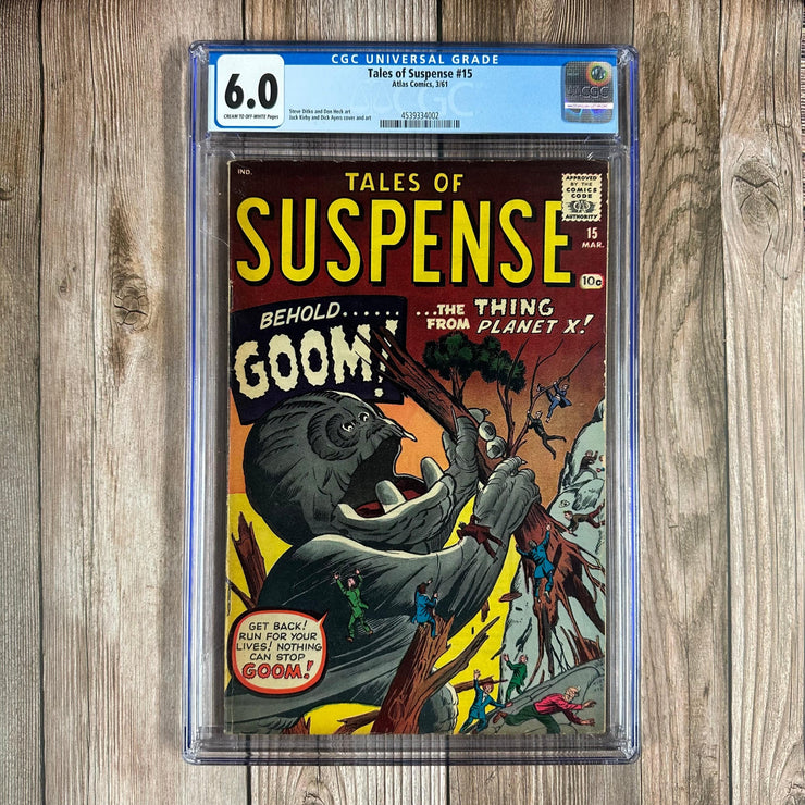 Bry's Comics *B0X1 Tales of Suspense #15 CGC 6.0 1st appearance of Goom