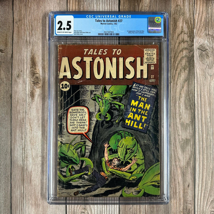 Bry's Comics *B0X1 Tales to Astonish #27 CGC 2.5 1st appearance and origin of Hank Pym, later becomes Ant-Man, Goliath, Giant-Man and Yellowjacket