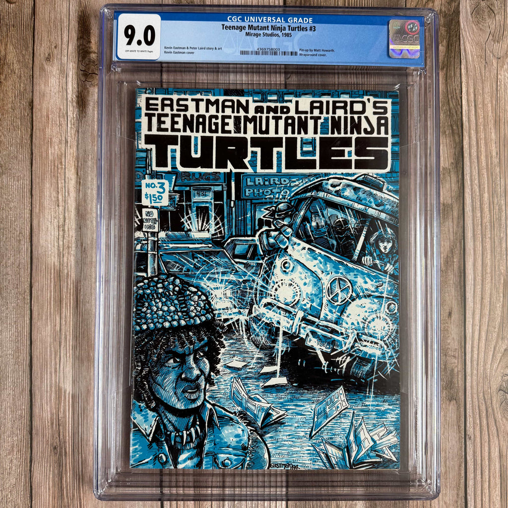 Bry's Comics *B0X1 Teenage Mutant Ninja Turtles #3 CGC 9.0 3rd team appearance of the Teenage Mutant Ninja Turtles, 1st team appearance of the Utroms (alien race of Krang)