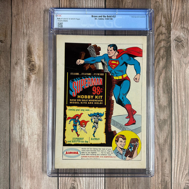 Bry's Comics * B0X1 The Brave and the Bold #57 CGC 8.0 1st appearance of Metamorpho, Simon Stagg, Java & Sapphire Stagg