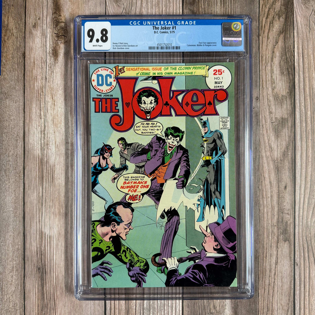 Bry's Comics *B0X1 The Joker #1 CGC 9.8 WP 1st solo titled Joker series, Catwoman, Riddler &amp; Penguin cover.
