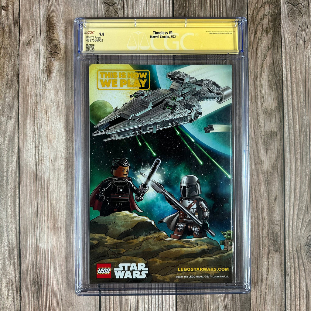 Bry's Comics *B0X1 Timeless #1 CGC 9.8 WP SS Signed & Sketched by Mark Bagley & Signed by Kael Ngu 1st appearance of Anatoly Petrov, 1st cameo of new young Avengers team, Mary Jane as Spider-Man (cert:6002)