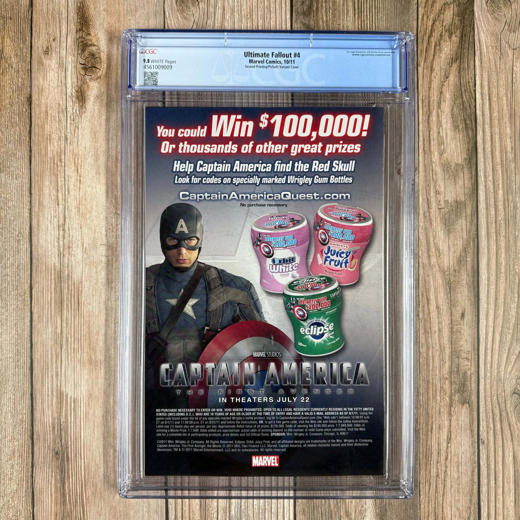 Bry's Comics *B0X1 Ultimate Fallout #4 CGC 9.8 WP 2nd Print, Pichelli Variant Cover, 1st appearance of Miles Morales, Spider-Man from an alternate reality