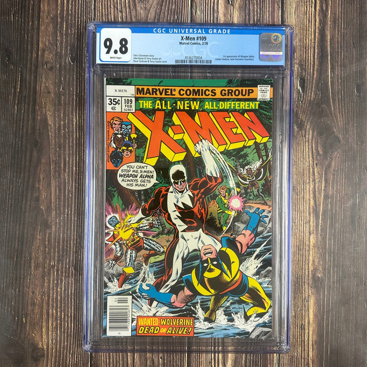Bry's Comics *B0X1 Uncanny X-Men #109 CGC 9.8 WP Cover Art by Dave Cockrum, 1st appearance of Weapon Alpha (later Vindicator)