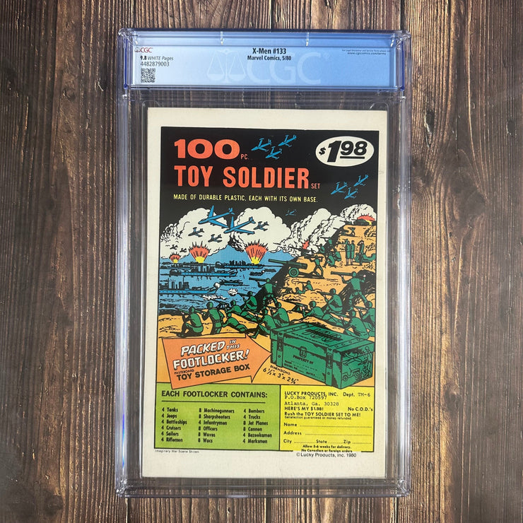 Bry's Comics *B0X1 Uncanny X-Men #133 CGC 9.8 WP Cover Art by John Byrne, The Dark Phoenix Saga Part 5, 1st solo Wolverine cover