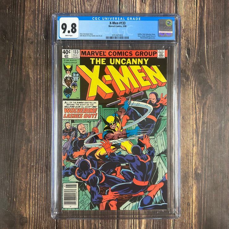 Bry's Comics *B0X1 Uncanny X-Men #133 CGC 9.8 WP Cover Art by John Byrne, The Dark Phoenix Saga Part 5, 1st solo Wolverine cover, NEWSSTAND EDITION