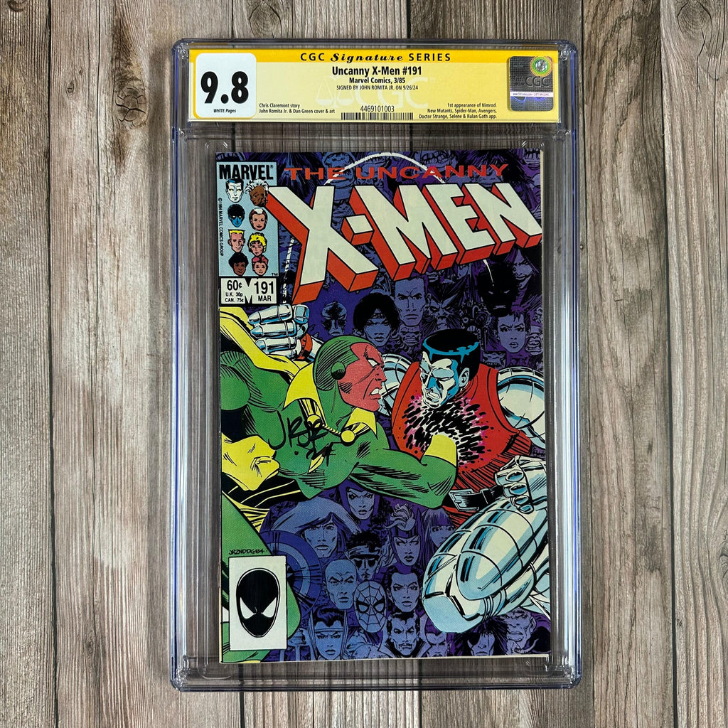 Bry's Comics *B0X1 Uncanny X-Men #191 CGC 9.8 WP SS Signed by John Romita Jr. 1st appearance of Nimrod (cert:1003)