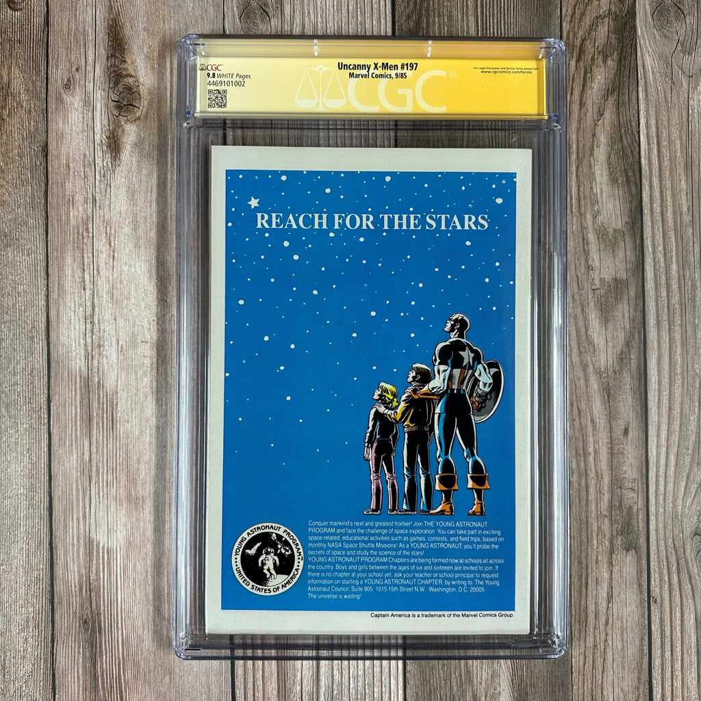 Bry's Comics *B0X1 Uncanny X-Men #197 CGC 9.8 WP SS Signed by John Romita Jr. CLASSIC Cover Art by John Romita Jr.  (cert:1002)