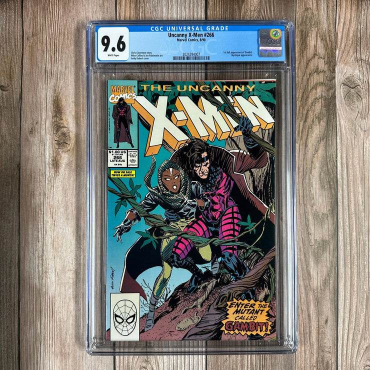 Bry's Comics * B0X1 Uncanny X-Men #266 CGC 9.6 WP 1st full appearance and 1st cover of Gambit, 1st chronological in-story appearance of Gambit