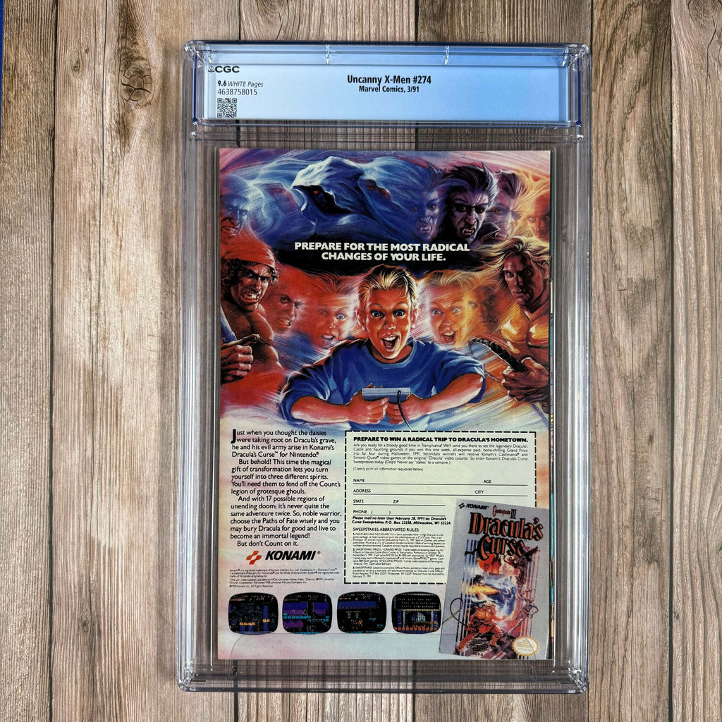 Bry's Comics *B0X1 Uncanny X-Men #274 CGC 9.6 WP 1st cover appearance of Rogue in Savage Land design
