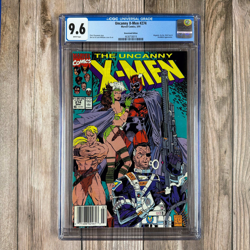 Bry's Comics *B0X1 Uncanny X-Men #274 CGC 9.6 WP 1st cover appearance of Rogue in Savage Land design, NEWSSTAND EDITION