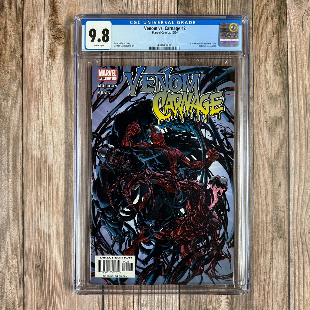 Bry's Comics *B0X1 Venom vs. Carnage #2 CGC 9.8 WP Patrick Mulligan becomes Toxin (spawn of Carnage)
