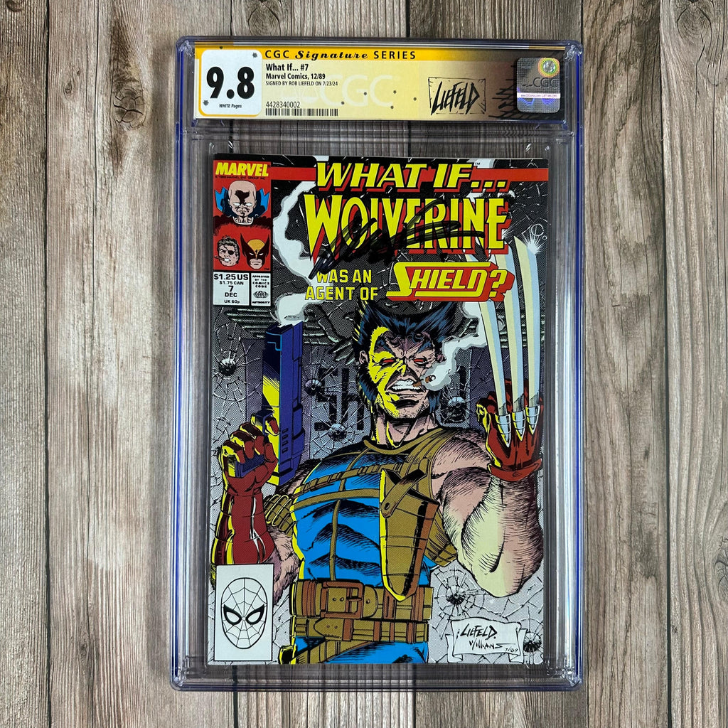 Bry's Comics *B0X1 What If...? #7 CGC 9.8 WP Custom Label, SS Signed by Rob Liefeld, Cover Art by Rob Liefeld  (cert:4002)