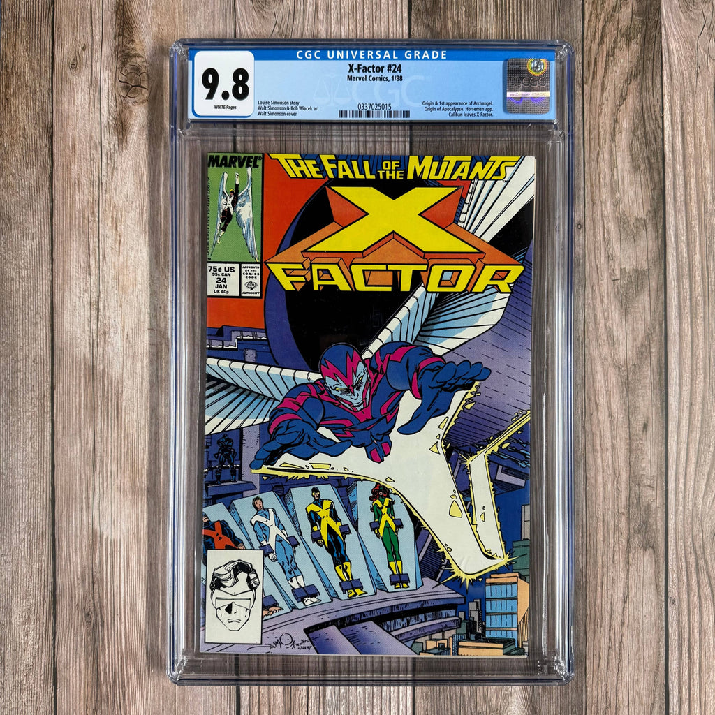 Bry's Comics *B0X1 X-Factor #24 CGC 9.8 WP 1st cover and 2nd appearance of Angel as the Horseman, Death (Copy)