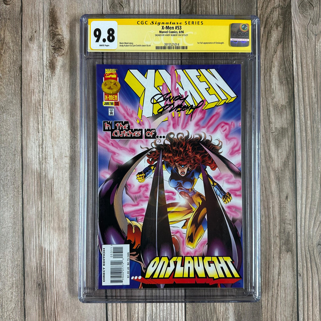 Bry's Comics *B0X1 X-Men #53 CGC 9.8 WP SS Signed by Andy Kubert, 1st full appearance of Onslaught (cert:1014)