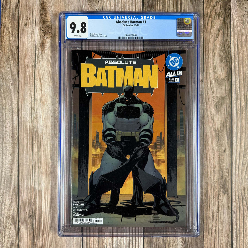 Bry's Comics *B0X2 Absolute Batman #1 CGC 9.8 WP Premiere issue, 1st appearance of Black Mask and Party Animals, 1st cameo of Joker, multiple character introductions