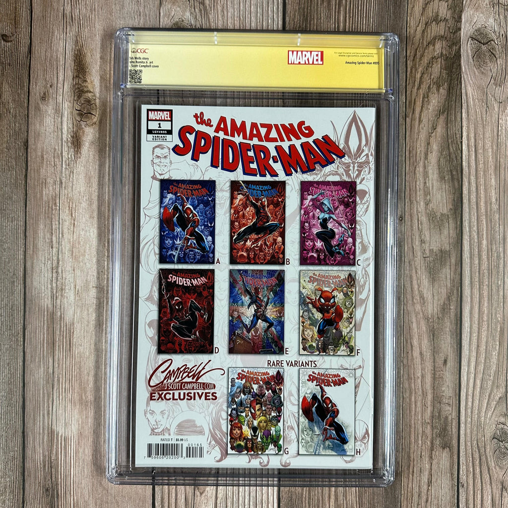 Bry's Comics *B0X2 Amazing Spider-Man #1 CGC 9.8 WP Custom Label, SS Signed by J. Scott Campbell JScottCampbell.com Edition C, 1st appearance of Paul, the husband of Mary Jane Watson (cert:8016)