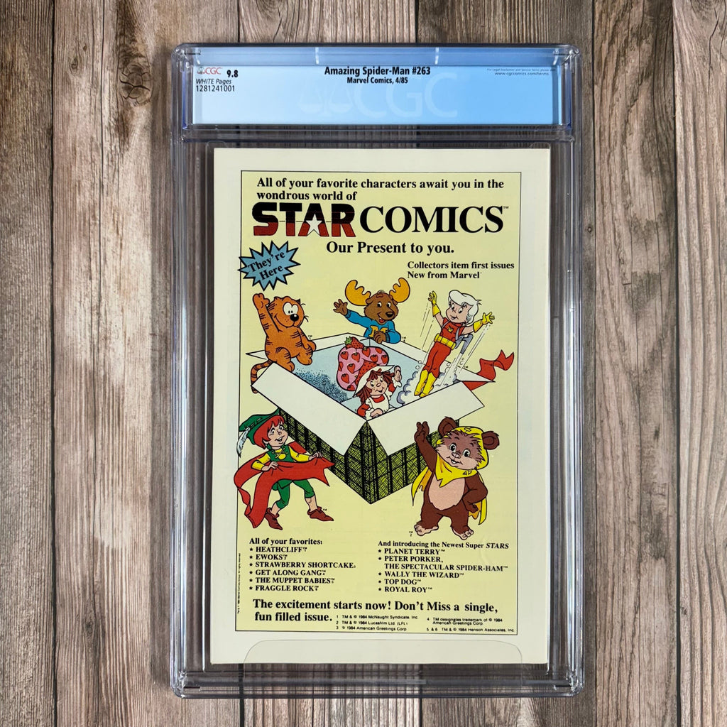 Bry's Comics *B0X2 Amazing Spider-Man #263 CGC 9.8 WP 1st appearance of Normie Osborn (grandson of Norman Osborn)