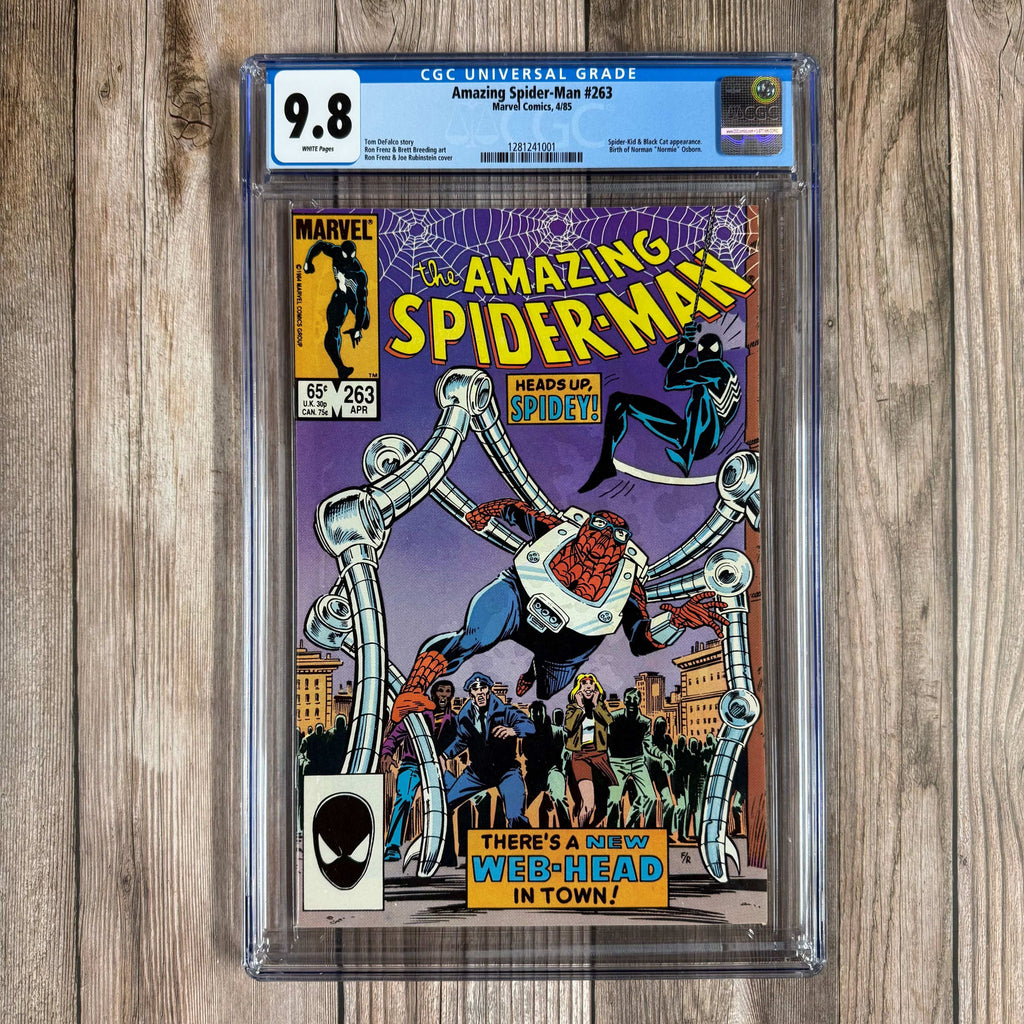 Bry's Comics *B0X2 Amazing Spider-Man #263 CGC 9.8 WP 1st appearance of Normie Osborn (grandson of Norman Osborn)