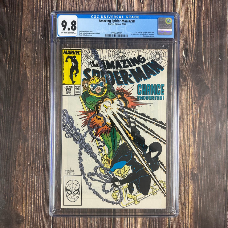 Bry's Comics *B0X2 Amazing Spider-Man #298 CGC 9.8 Cover Art by Todd McFarlane, 1st cameo appearance of Venom, 1st team appearance of the Life Foundation, 1st appearance of Carlton Drake