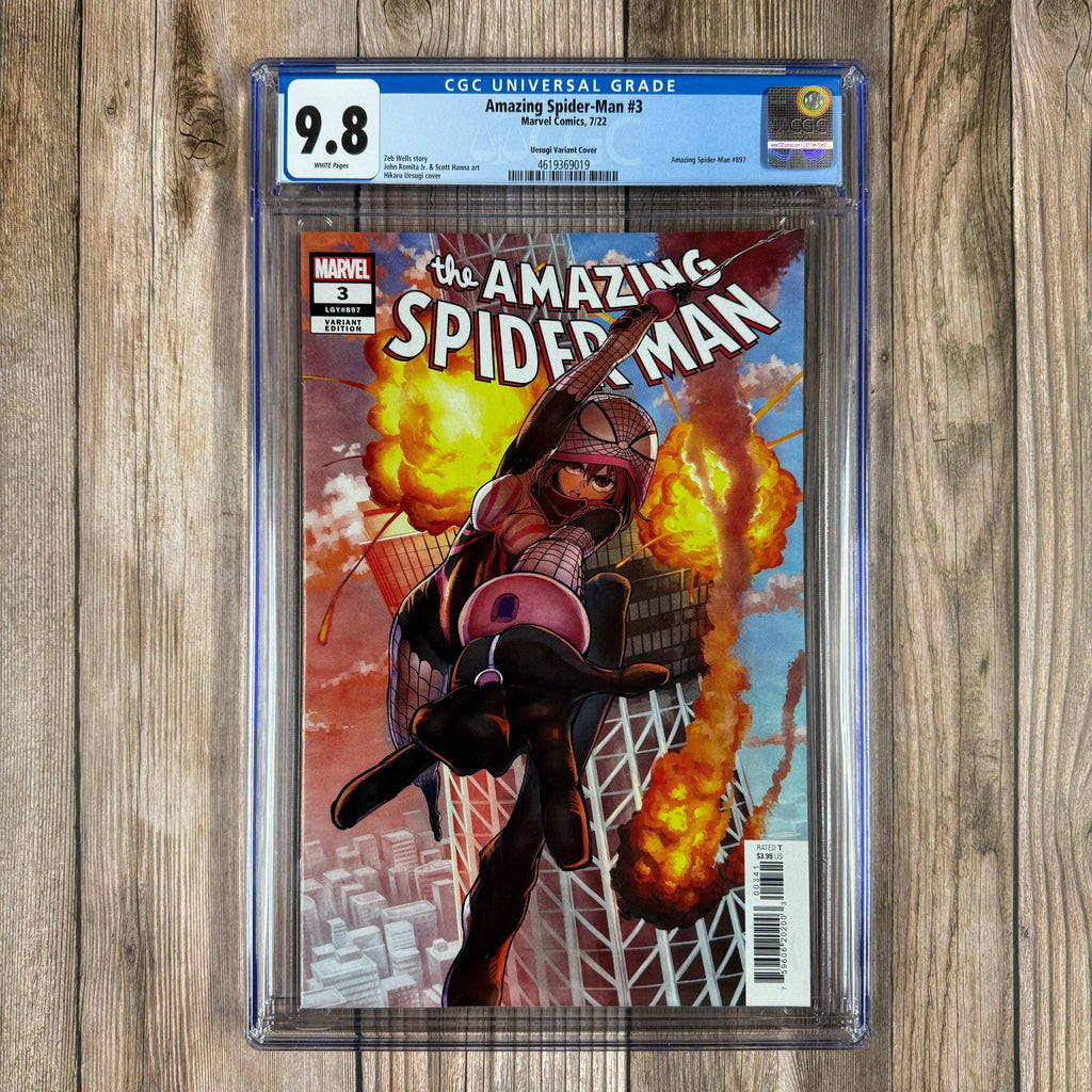 Bry's Comics *B0X2 Amazing Spider-Man #3 CGC 9.8 WP 1:100 Variant Cover by Hikaru Uesugi