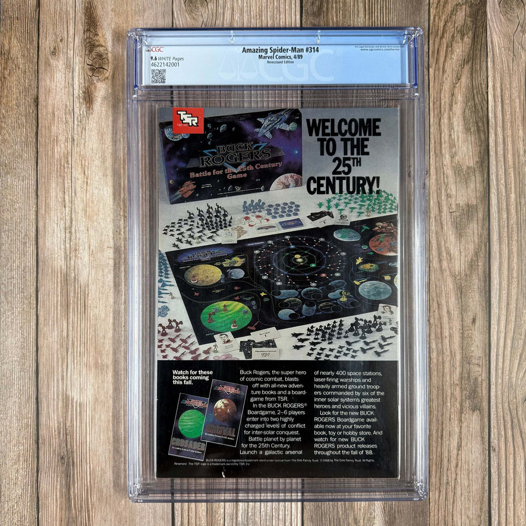 Bry's Comics *B0X2 Amazing Spider-Man #314 CGC 9.6 WP CHRISTMAS Cover Art by Todd McFarlane, NEWSSTAND EDITION