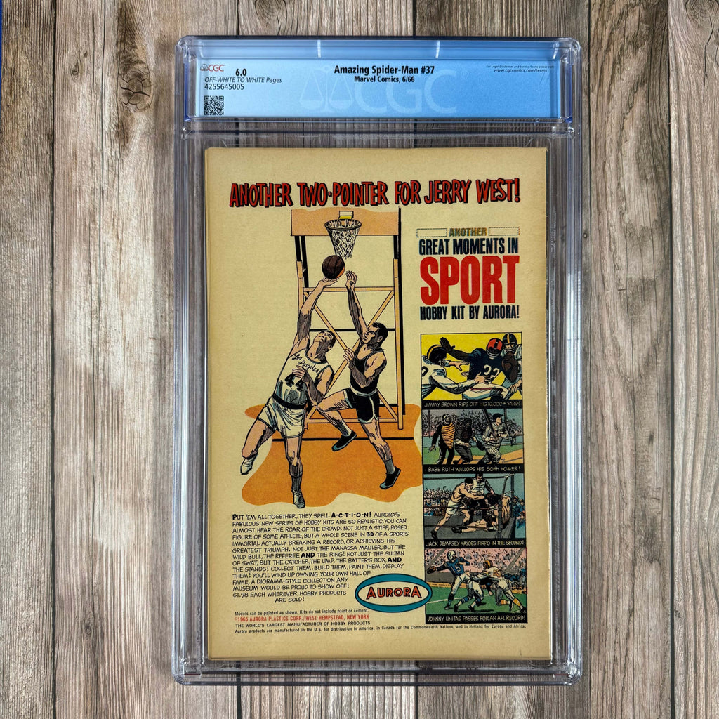 Bry's Comics *B0X2 Amazing Spider-Man #37 CGC 6.0 1st full appearance of Norman Osborn, 1st appearance of Mendel Stromm