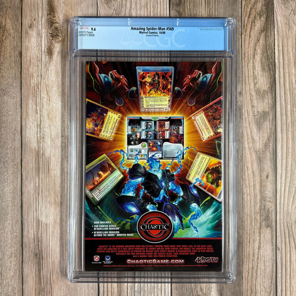 Bry's Comics B0X2 Amazing Spider-Man #569 CGC 9.6 WP 2nd Print Variant Cover by John Romita Jr. 1st cameo appearance of Anti-Venom