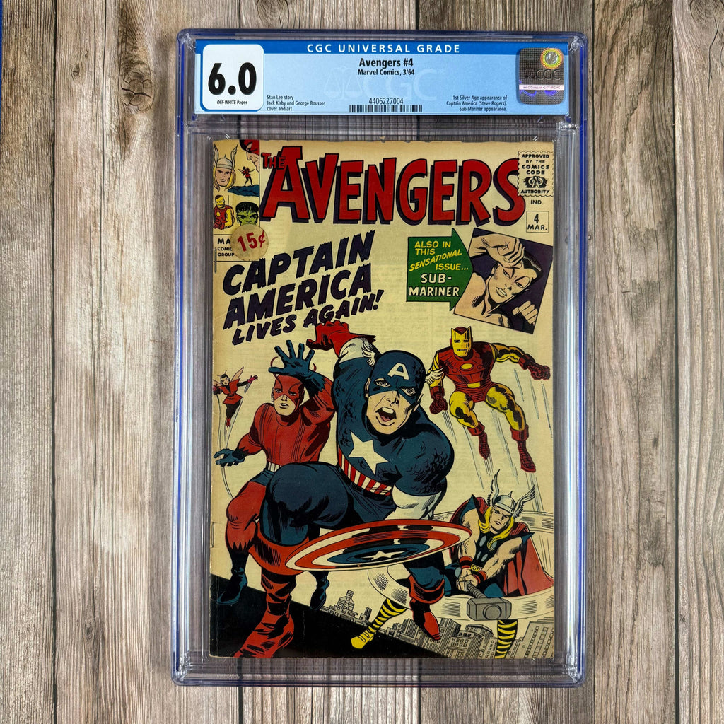 Bry's Comics *B0X2 Avengers #4 CGC 6.0 1st Silver Age appearance of Captain America, joins the Avengers, 1st cover appearance on a Marvel comic, 1st cameo of Baron Zemo, death of Bucky (flashback)