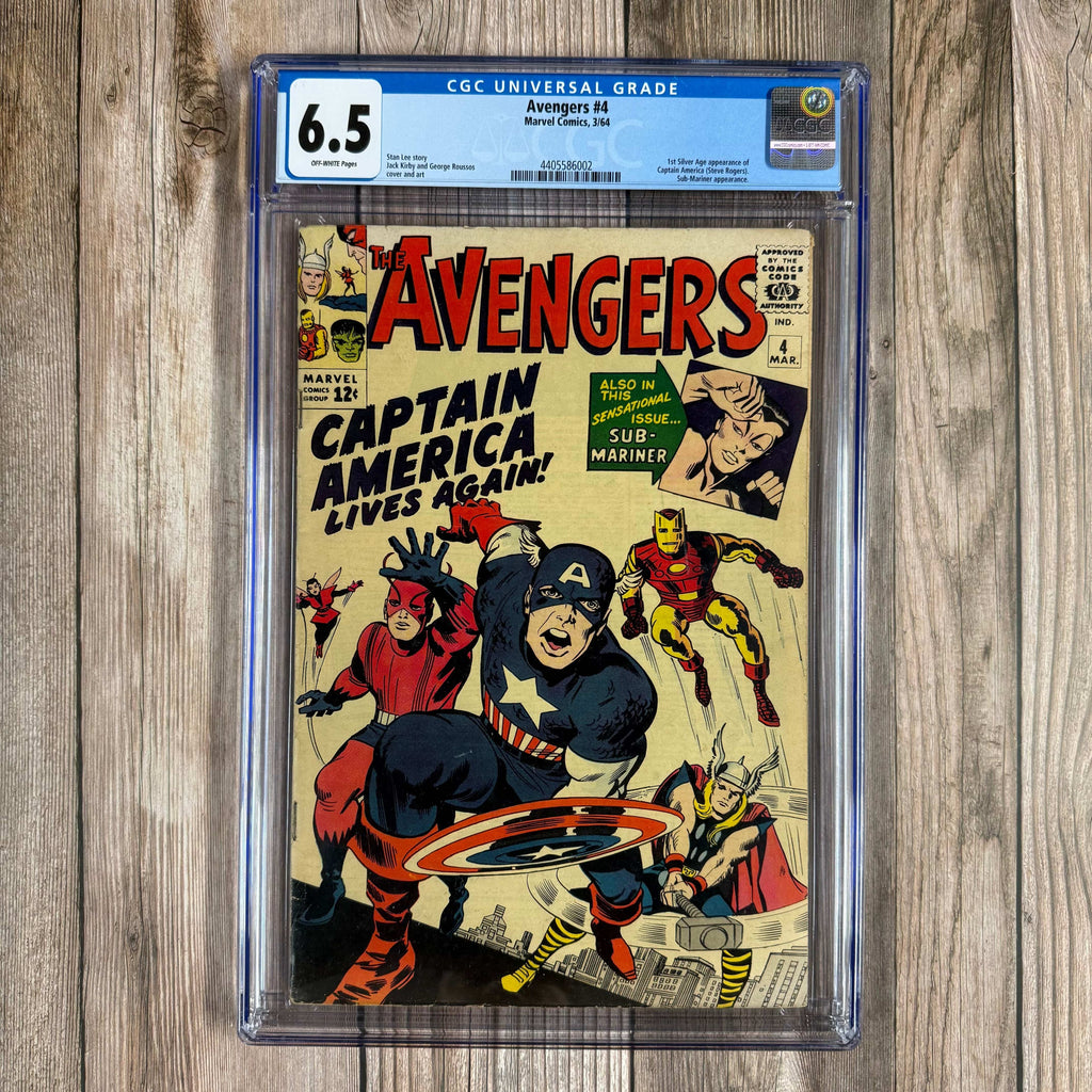 Bry's Comics *B0X2 Avengers #4 CGC 6.5 1st Silver Age appearance of Captain America, joins the Avengers, 1st cameo of Baron Zemo