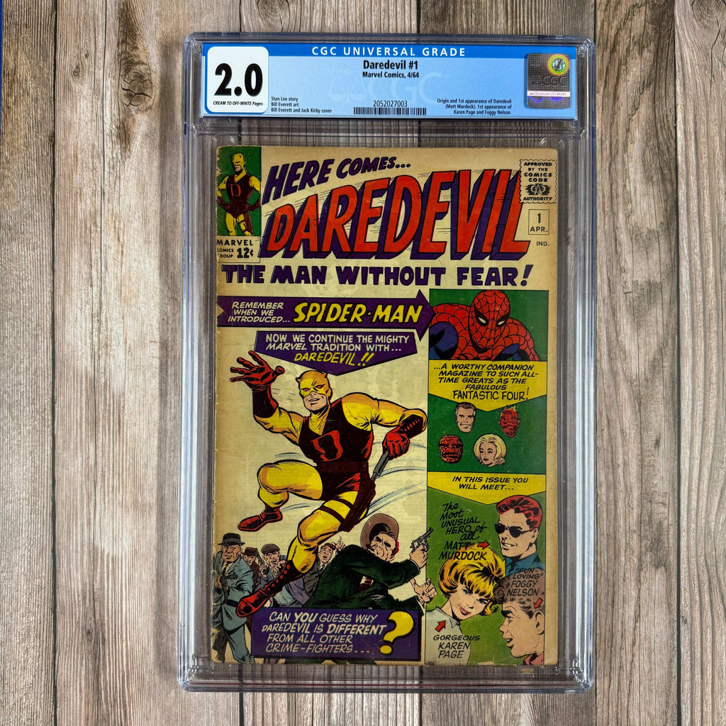 Bry's Comics *B0X2 Daredevil #1 CGC 2.0 1st appearance and origin of Daredevil (Matt Murdock), 1st appearance of Foggy Nelson and Karen Page