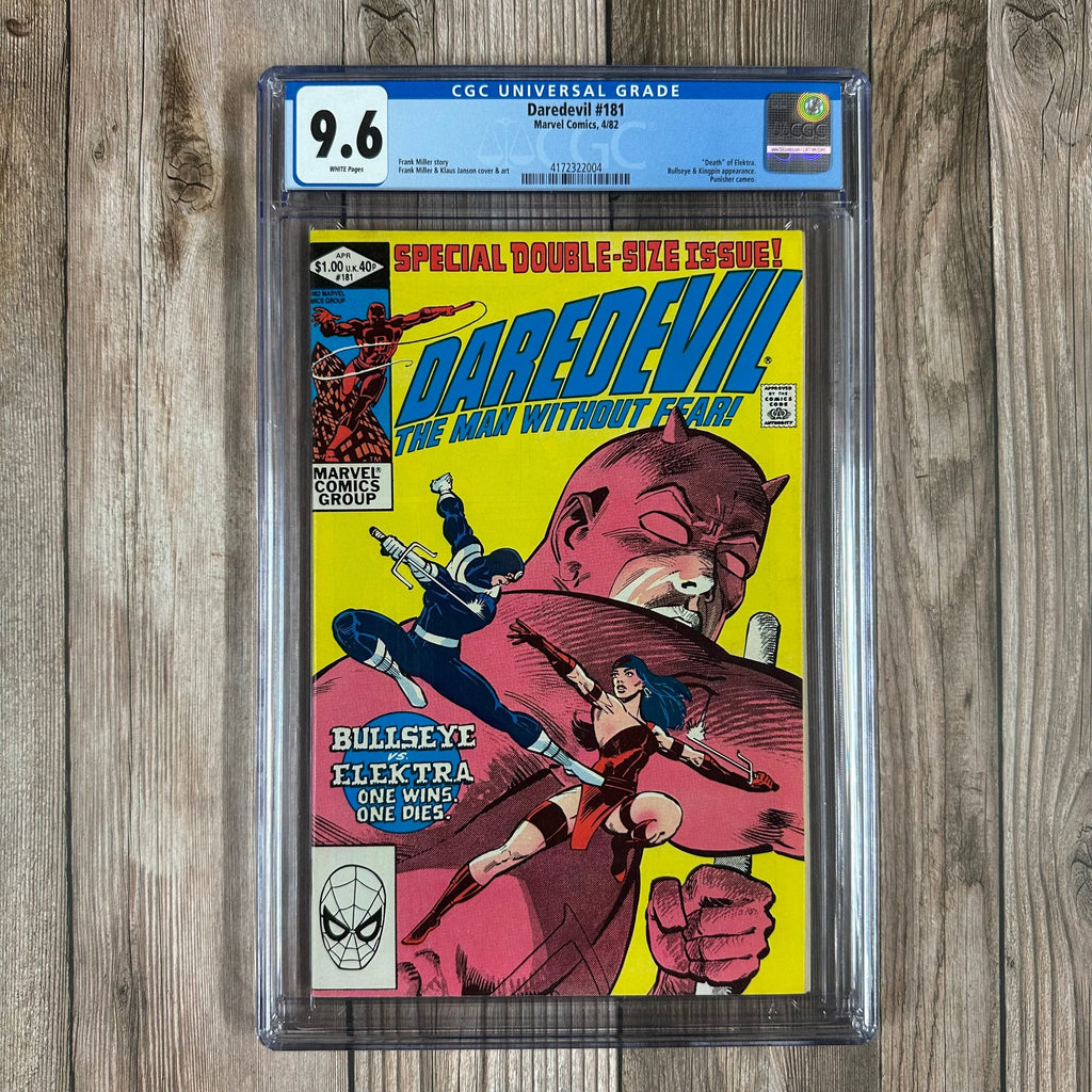 Bry's Comics *B0X2 Daredevil #181 CGC 9.6 WP Death of Elektra, skewered by Bullseye