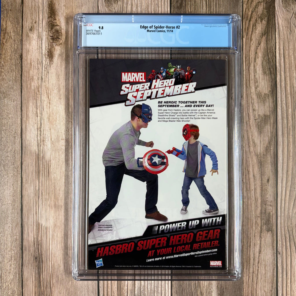 Bry's Comics *B0X2 Edge of Spider-Verse #2 CGC 9.8 WP 1st appearance of Spider-Gwen (Gwen Stacy, Earth-65), Em Jay Watson (Earth-65), and the Mary Janes