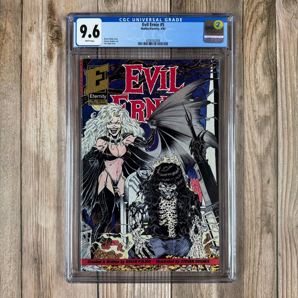 Bry's Comics *B0X2 Evil Ernie #5 CGC 9.6 WP Conclusion of limited series introducing Lady Death and Evil Ernie