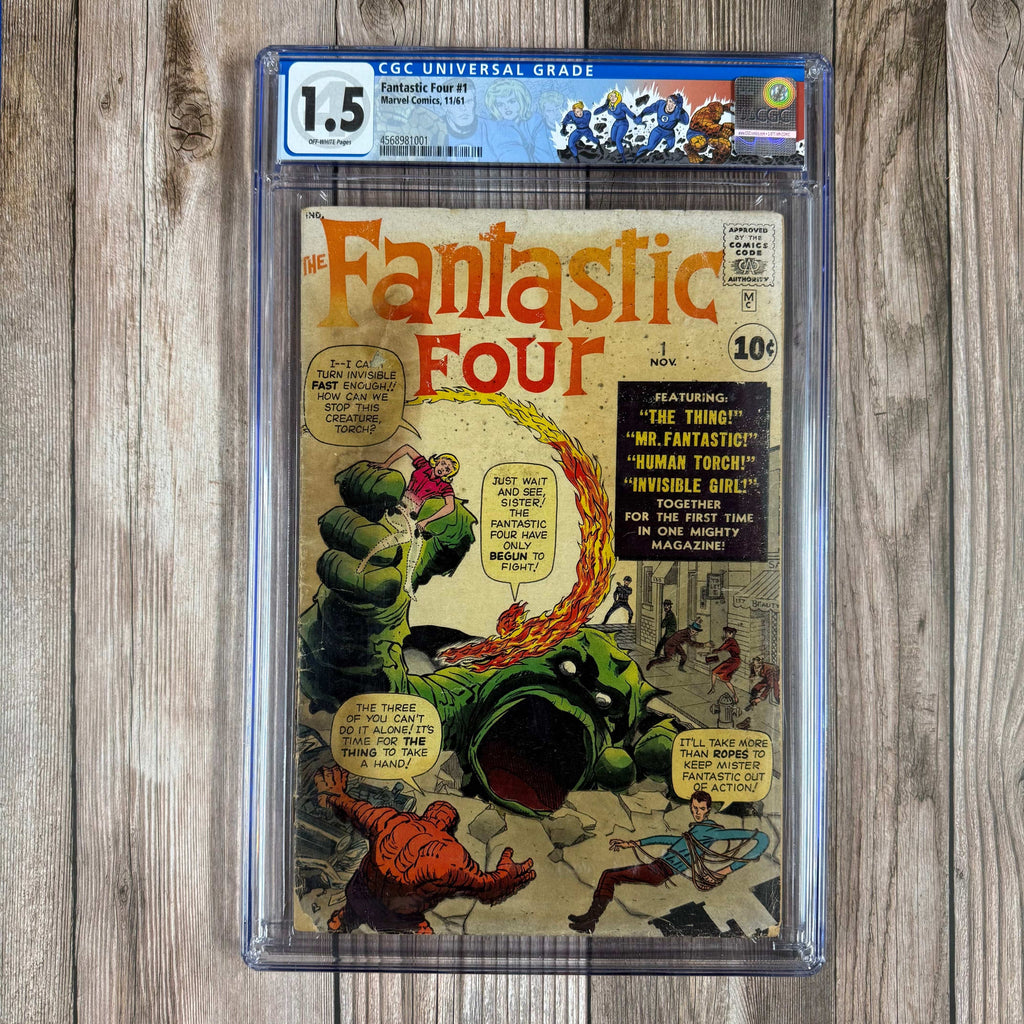 Bry's Comics *B0X2 Fantastic Four #1 CGC 1.5 Custom Label, 1st team appearance and origin of the Fantastic Four, 1st appearance of Mole Man, Giganto, and Tricephalous