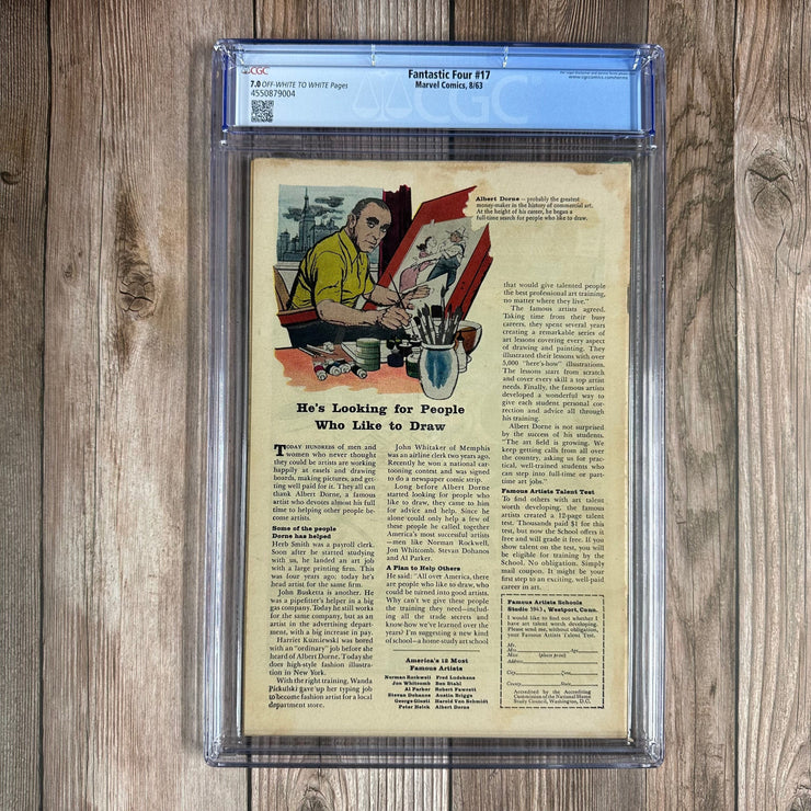 Bry's Comics * B0X2 Fantastic Four #17 CGC 7.0 Cover art featuring Doctor Doom by Jack Kirby