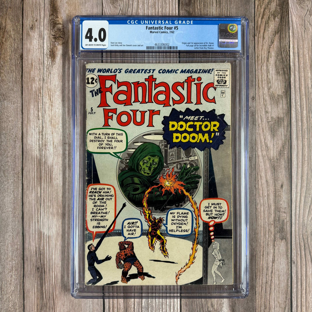 Bry's Comics *B0X2 Fantastic Four #5 CGC 4.0 1st appearance and origin of Doctor Doom, 1st appearance of a Doombot