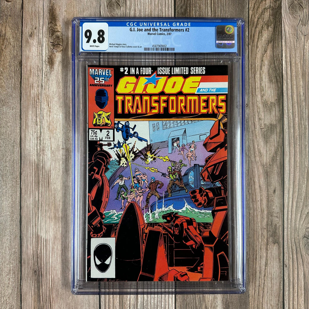 Bry's Comics *B0X2 G.I. Joe and the Transformers #2 CGC 9.8 WP Cover Art by Herb Trimpe