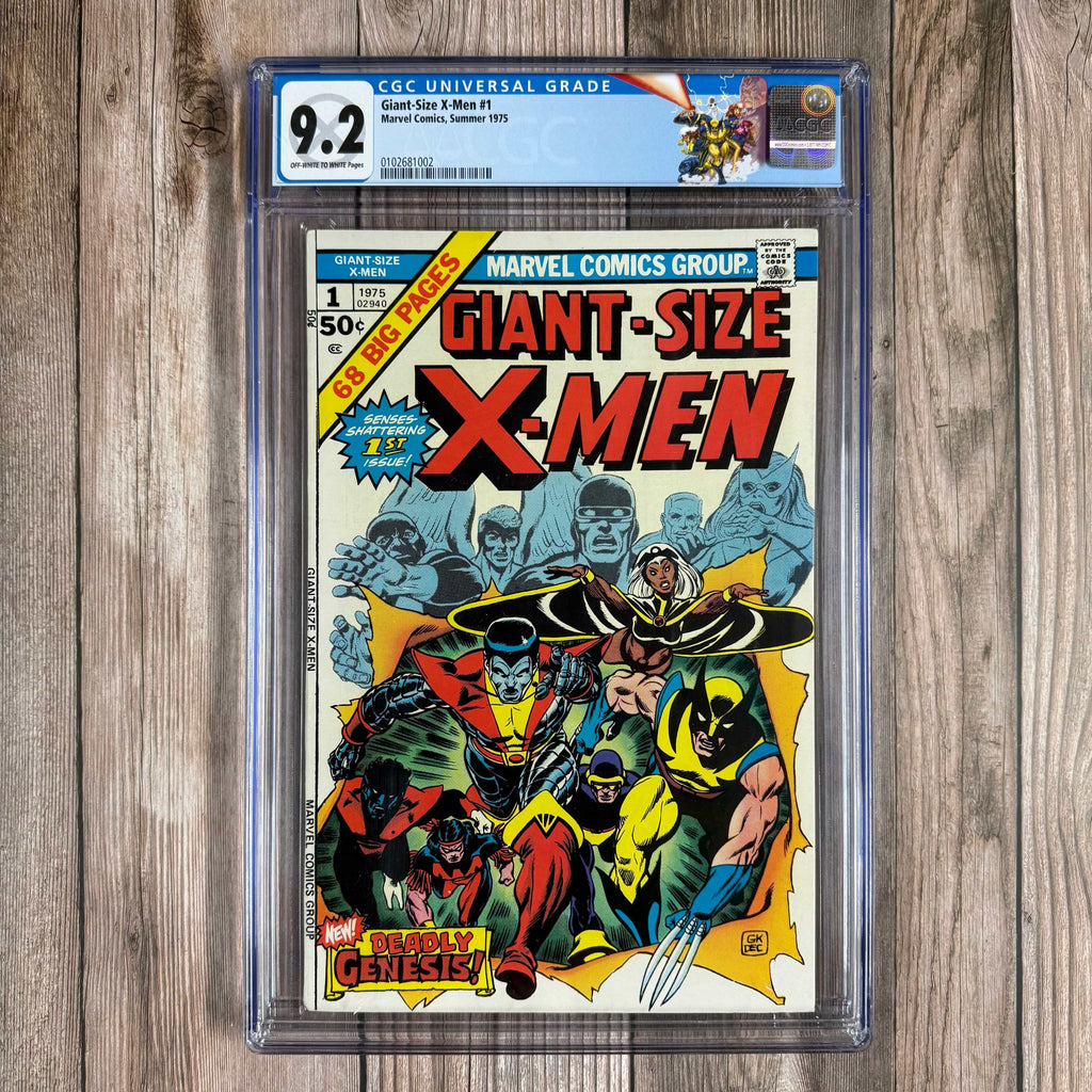 Bry's Comics *B0X2 Giant-Size X-Men #1 CGC 9.2 Custom Label, 1st appearance of the new X-Men: Storm, Nightcrawler, Colossus, Thunderbird, Wolverine (3rd), 1st appearance of Illyana Rasputin, introduction of Krakoa