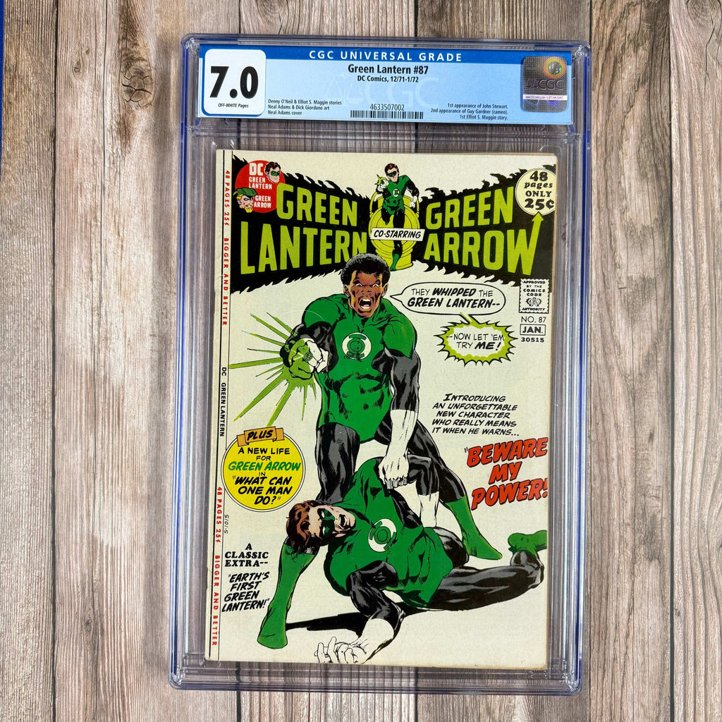 Bry's Comics *B0X2 Green Lantern #87 CGC 7.0 1st appearance of John Stewart, 2nd appearance of Guy Gardner
