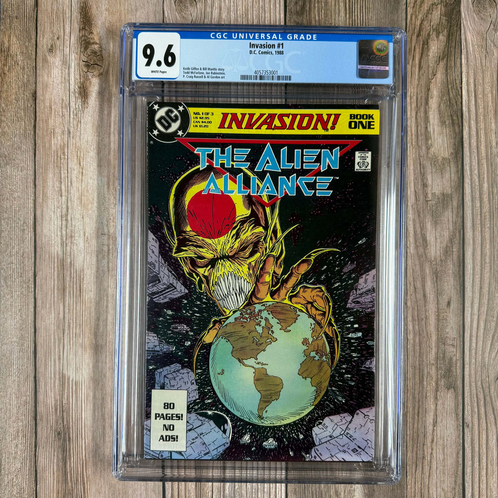 Bry's Comics *B0X2 Invasion #1 CGC 9.6 WP 1st full appearance of Vril Dox II and Garryn Bek