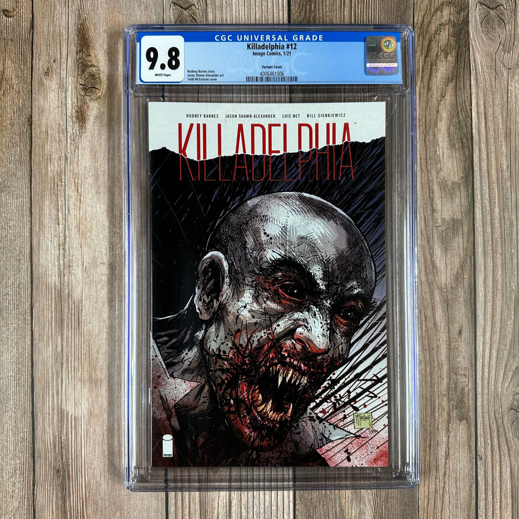 Bry's Comics *B0X2 Killadelphia #12 CGC 9.8 WP Variant cover art by Todd McFarlane