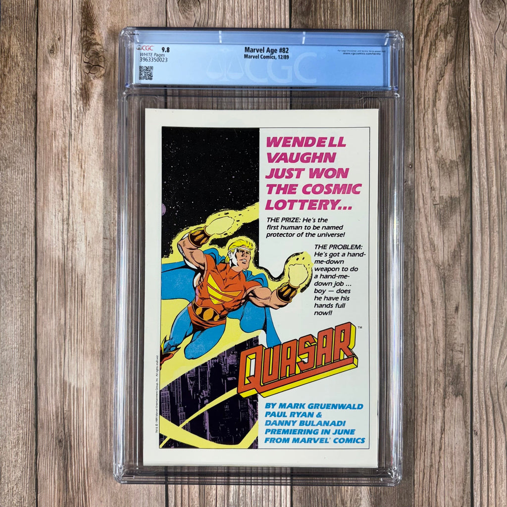 Bry's Comics *B0X2 Marvel Age #82 CGC 9.8 WP Preview of Cable and Stryfe