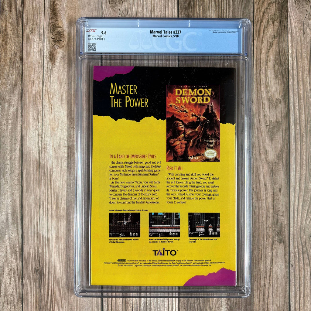 Bry's Comics *B0X2 Marvel Tales #237 CGC 9.6 WP Cover Art by Todd McFarlane