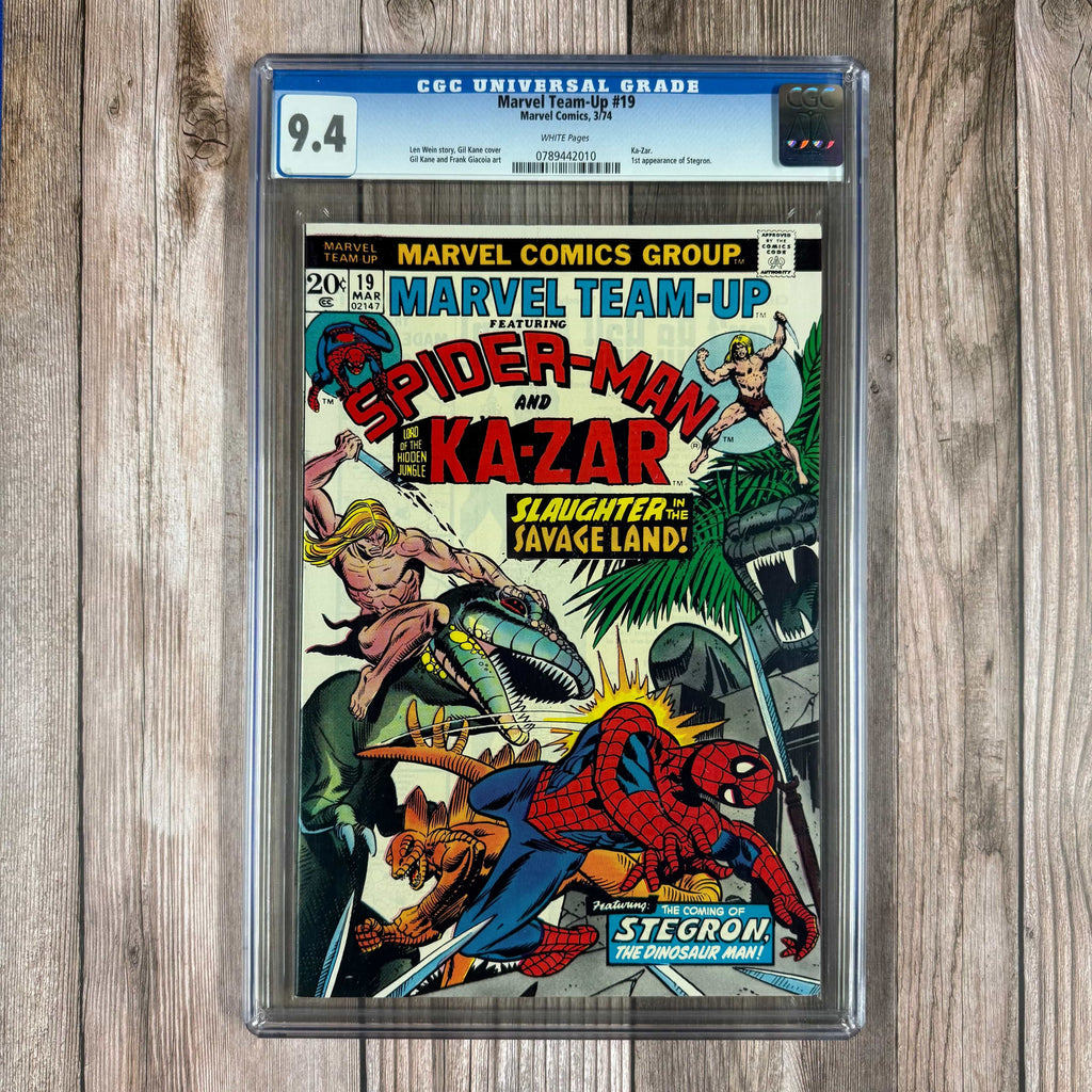 Bry's Comics *B0X2 Marvel Team-Up #19 CGC 9.4 WP 1st appearance of Stegron