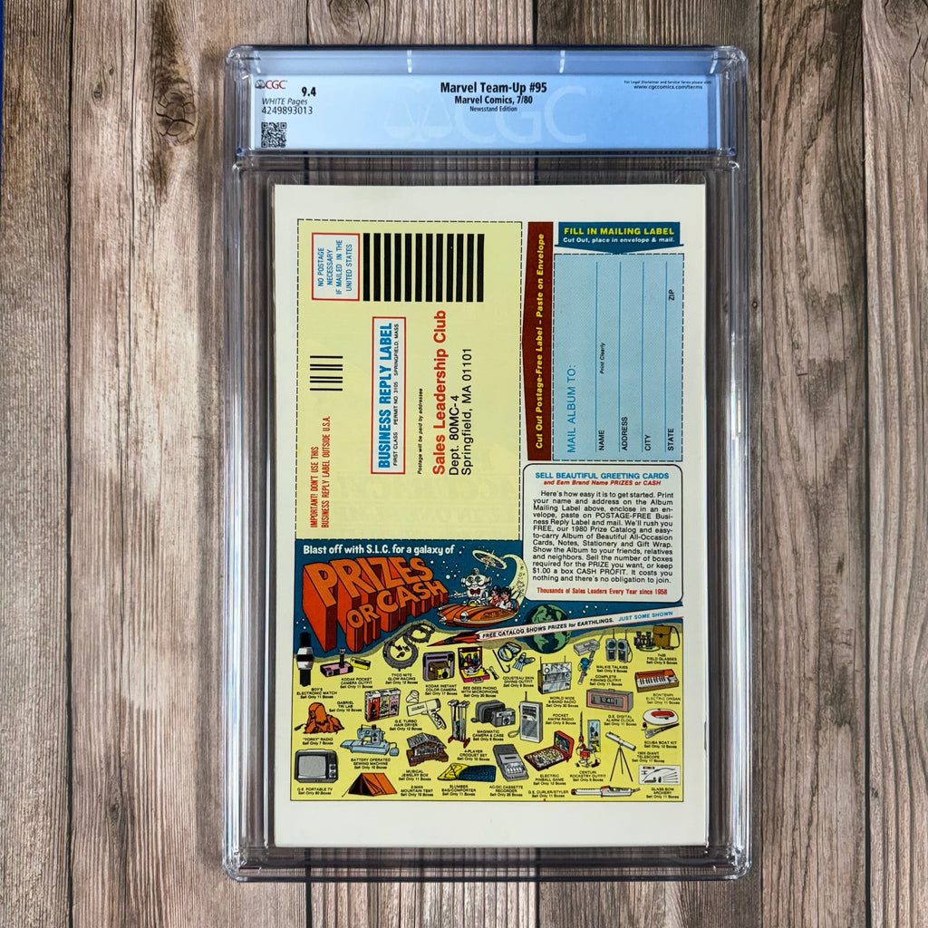 Bry's Comics *B0X2 Marvel Team-Up #95 CGC 9.4 WP 1st appearance of Bobbi Morse as Mockingbird, NEWSSTAND EDITION